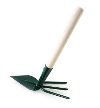 Dreizack-Spitzhacke, Stiel 25 cm