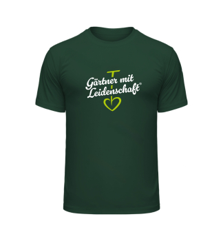 Funktions T-Shirt f�r Herren 'G�rtner mit Leidenschaft' dunkelgr�n