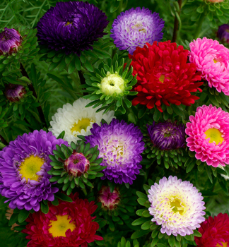 Sommeraster �PRINCIPESSA� Packung mit 4 Pflanzen