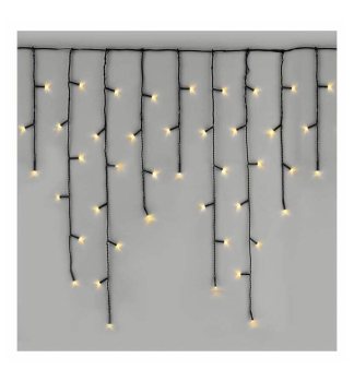 LED-Weihnachts Eiszapfen, 10 m, 600 LEDs, fr den Auenbereich, warmwei, Programme