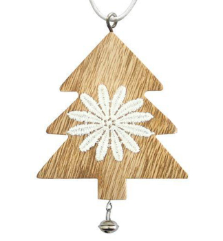 Dekoration WEIHNACHTSBAUM, hngend, 5 Stck/Packung.