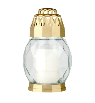 Grabkerze BOLSIUS DIAMOND, Gold, 18 cm, 24 Stunden