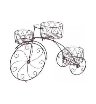 Dekoration Strend Pro Stnder fr 3 Blumentpfe Fahrrad