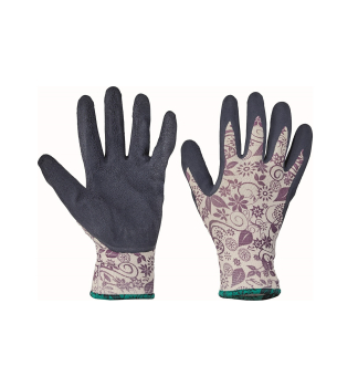 Handschuhe PINTAIL marine, Nylon/Latex, Gr 7/S, lila
