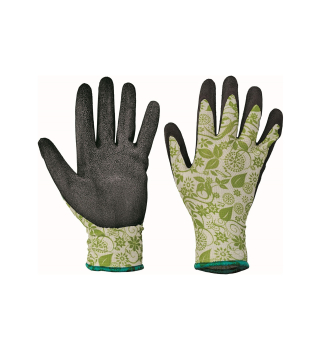 Handschuhe PINTAIL braun, Nylon/Latex, Gr 9/L, grn