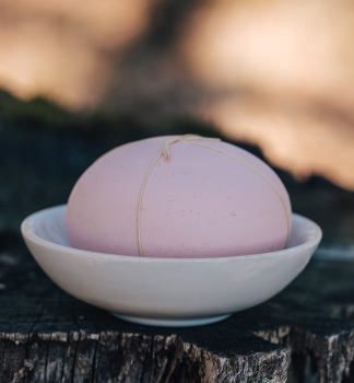 Duftstein mit Schale Rosa