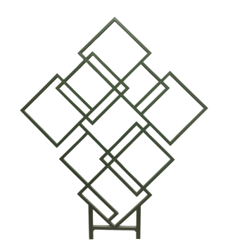 Pflanzensttze - grnes Quadrat, 29,9 x 39,6 cm