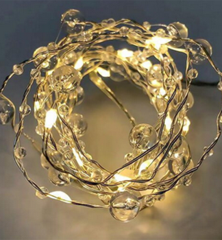 LED-Kette MAGICHOME WEIHNACHTEN PEARL, 20 LEDs, warmwei, Indoor, 1,9 m
