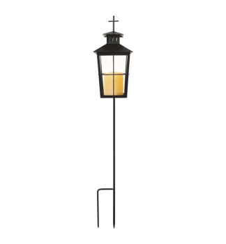 LED-Laterne aus Metall mit Stnder, fr den Auenbereich, 60 cm