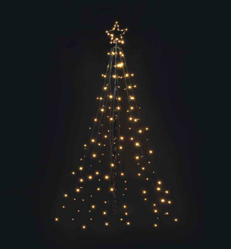 LED-Weihnachtsbaum aus Metall, 180 cm, auen, warmwei, Timer