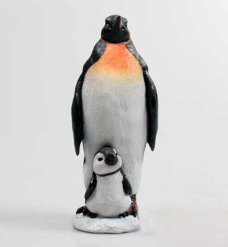 PINGUIN MIT BABY, 12 x 12 x 30 cm