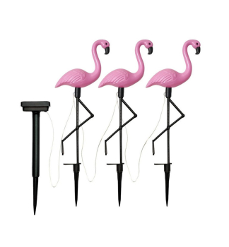 Solarlampe 3 Flamingos 18x6x52 cm, 3 Stk
