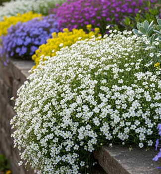 Kriechendes Schleierkraut �KNUDDEL WHITE�, Cont. 0,5 l