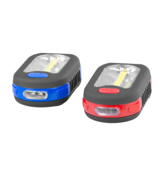 Strend Pro Arbeitsleuchte, Pendel, LED 200 lm, Magnet, mit Clip, rot/blau