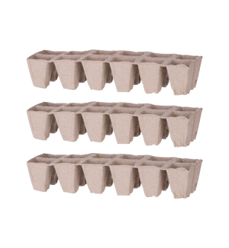 Strend Pro Herrison Pflanzgef, Papier, 12 Setzlinge, Packung. 3 Stck, 30x10x5 cm