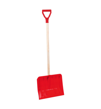 SCHNEESCHAUFEL fr Kinder, BOBAS, 285x210x850 mm, Holzstiel