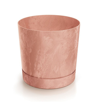 Blumentopf TUBO PM Betoneffekt Terrakotta 23,9 x 23 cm