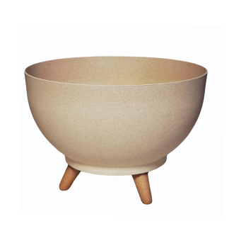 Schssel SATINA mit Beinen, Sand, 40 x 26,5 cm