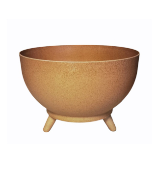 Schssel SATINA mit Beinen, Naturholz, 40 x 26,5 cm