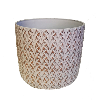 Blumentopf PINEAPPLE wei, 25x24 cm