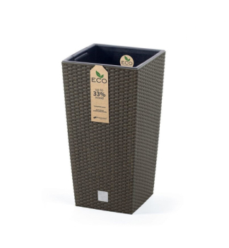 Blumentopf RATO SQUARE ECO WOOD, Kaffee, 24 x 45 cm