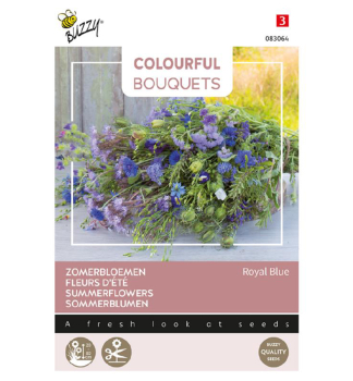 Samen - COLOURFUL SOMMER BLUMEN ROYAL BLUE'