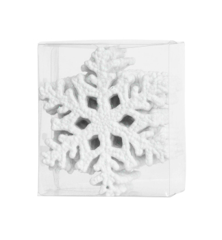 Dekoration WEIHNACHTEN SCHNEEFLOCKE, 12 St., wei, 10 cm