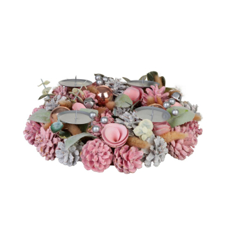 ADVENTSKRANZ MAGICHOME, rosa, 30x8 cm