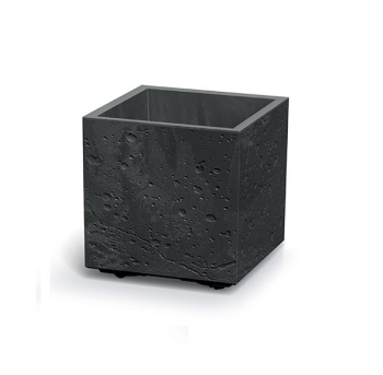 Blumentopf SIERRA SQUARE EFFECT Anthrazit 28,8 cm