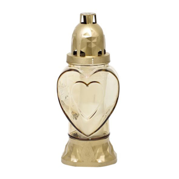 Grabkerze Heart, 28 Stunden, 25,5 cm
