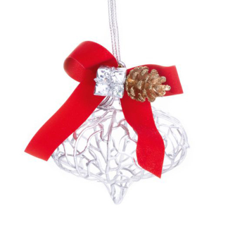 Dekoration WEIHNACHTEN, silber, 10x15 cm