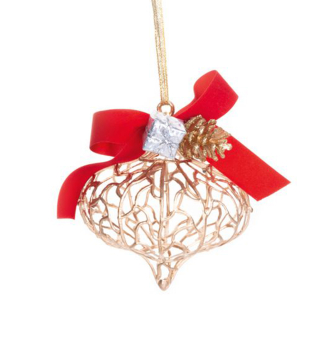 Dekoration WEIHNACHTEN, golden, 10x15 cm