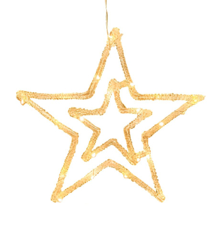 LED STERN MAGICHOME WEINACHTEN, 20 warmweie LEDs, 27,5 cm