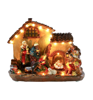 LED-Weihnachtsdekoration MagicHome, Bethlehem, 16 LEDs, warmwei, 29 x 14 x 24 cm