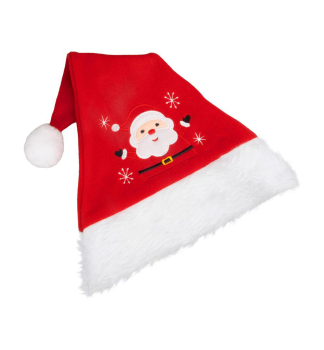 MagicHome Weihnachtsdekoration, Hut, rot, 32 x 45 cm