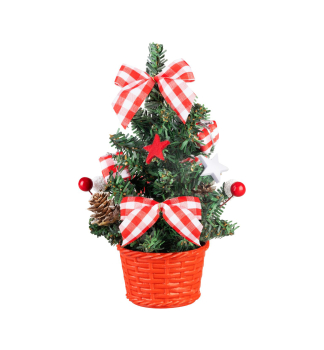 MAGICHOME WEIHNACHTSDEKORATION, Baum, dekoriert, 21 cm