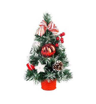 MAGICHOME WEIHNACHTSBAUM, verziert, 30 cm