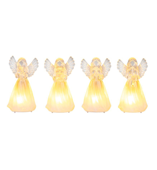 LED Dekoration ENGEL, 6x5x11 cm, warmwei