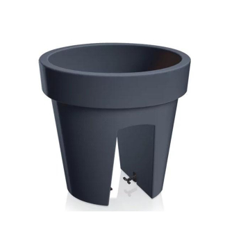 Blumentopf LOFLY RAILING Anthrazit 24,5 cm