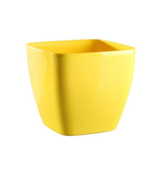 Blumentopf �QUEENS� gelb 20 cm