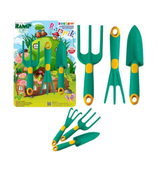 Set mit 3 Gartenger�ten, t�rkis