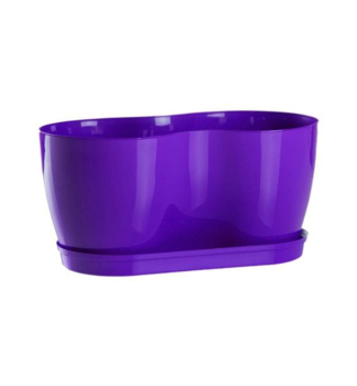 Blumentopf �HERBS� lila,  24 x12 cm