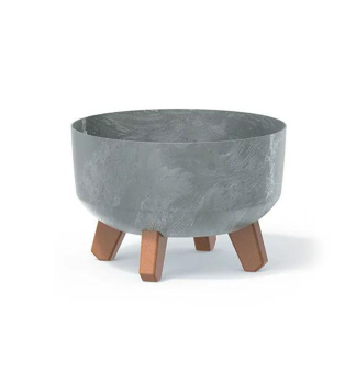 Blumentopf GRACIA BETON grau 23,8 x 15,5 cm