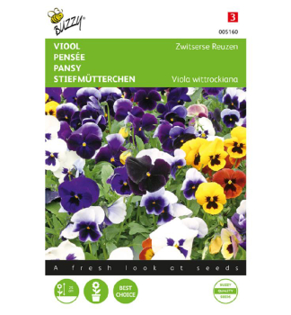 Samen - SWISS ORPHAN GROSSBLUMEN-Mischung mit Auge