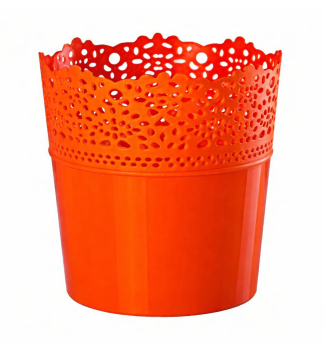 Blumentopf DENTELLE 16 cm, orange
