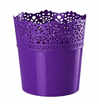 Blumentopf DENTELLE 16 cm, violett