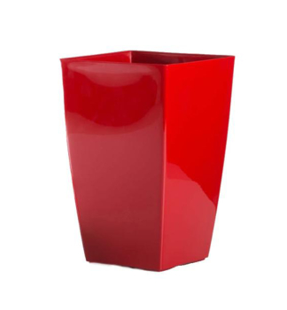 Blumentopf DIVA SQUARE 20 � 20 � 33 cm, rot