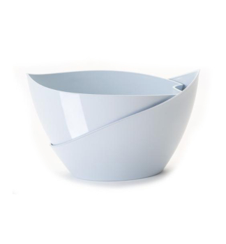 Selbstbew�ssernder Blumentopf DOPPIO, grau