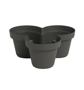 Blumentopf MY MOOD TOWER, ANTHRAZIT, 36 cm