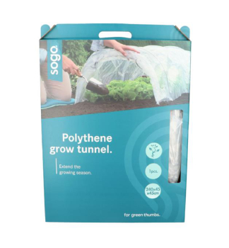SOGO Schutztunnel aus Polyethylen 240 x 45 x 45 cm